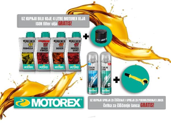 Pokloni uz kupnju Motorex proizvoda!