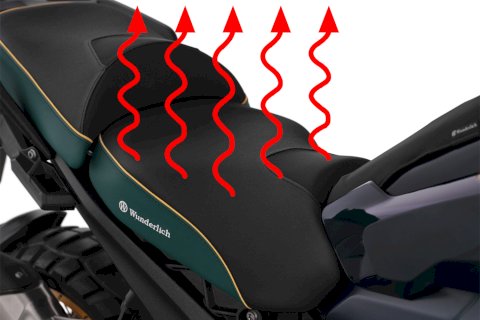 Wunderlich AKTIVKOMFORT Grijano Sjedalo Vozača Smart Plug & Play za BMW R 1300 GS