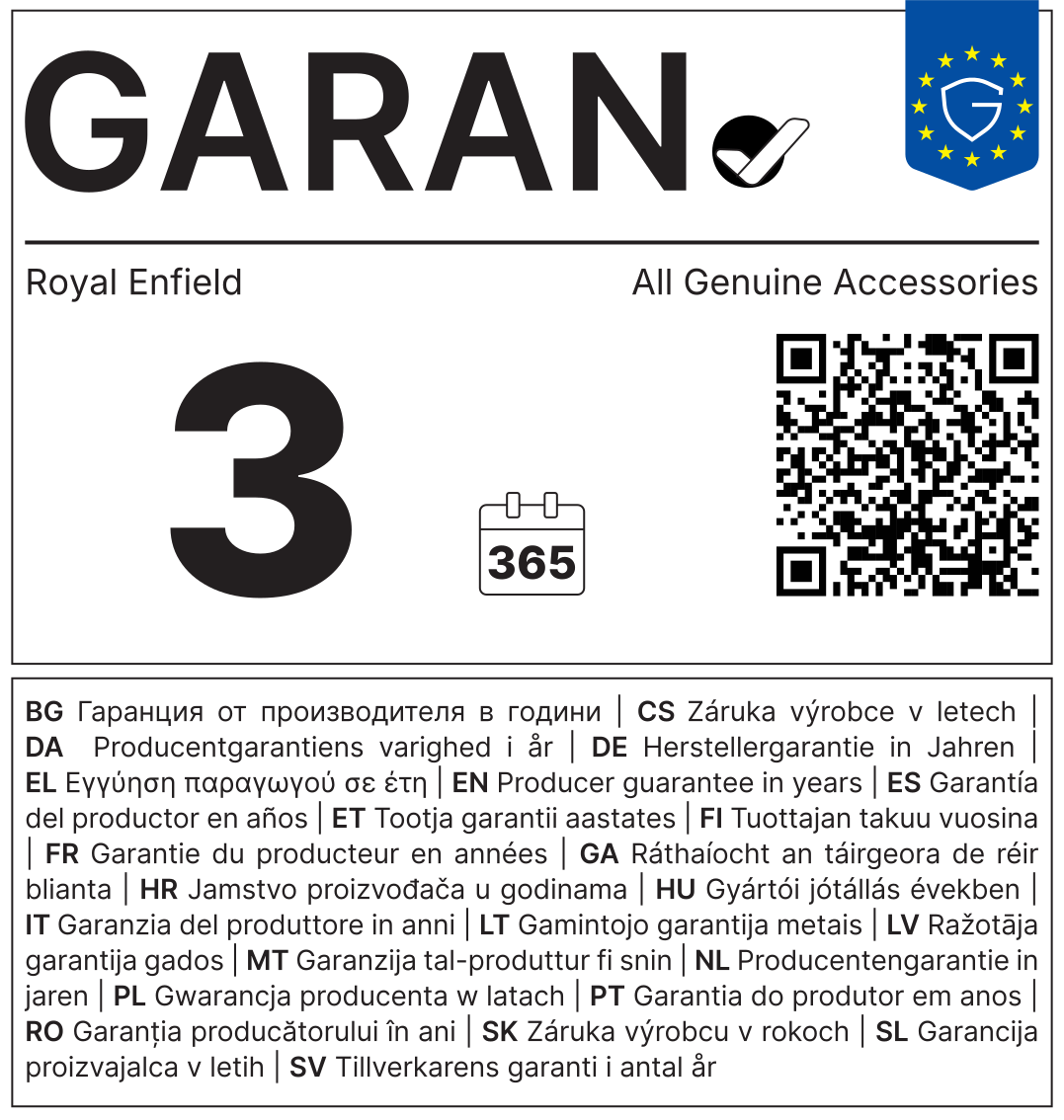 Royal Enfield GMA - 3 godine